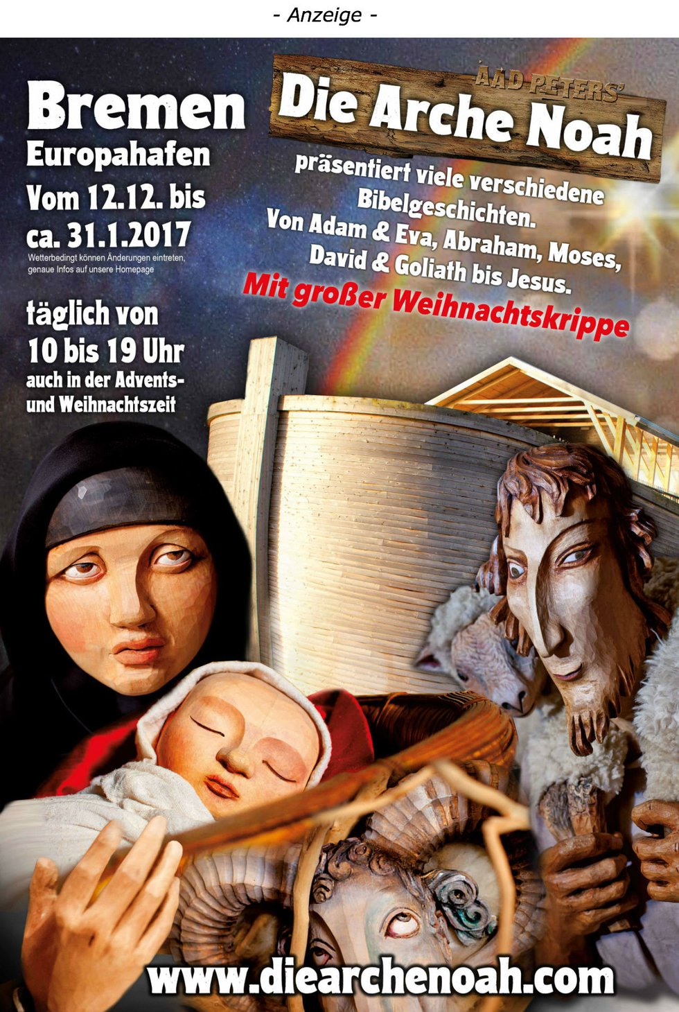 Die Arche Noah kommt nach Bremen kinderzeit bremen.de